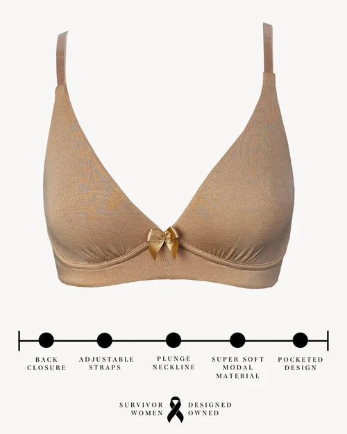 AnaOno Post Surgical Molly Plunge Bra